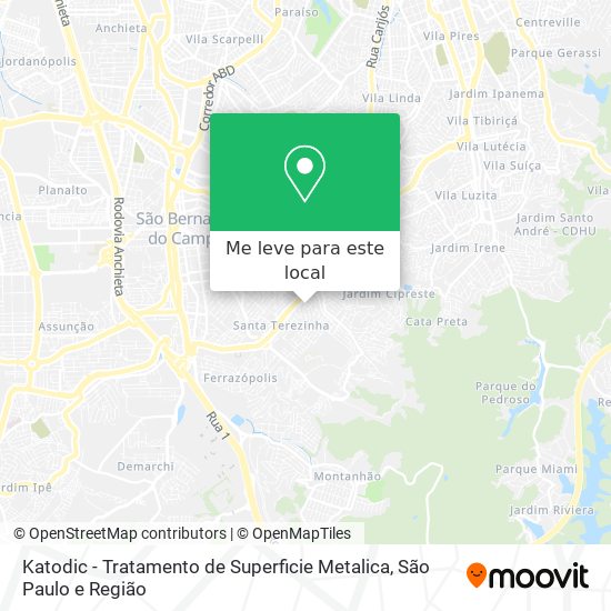 Katodic - Tratamento de Superficie Metalica mapa