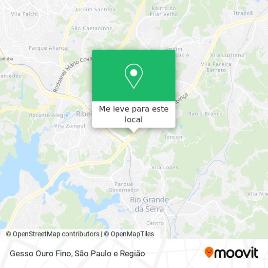 Gesso Ouro Fino mapa