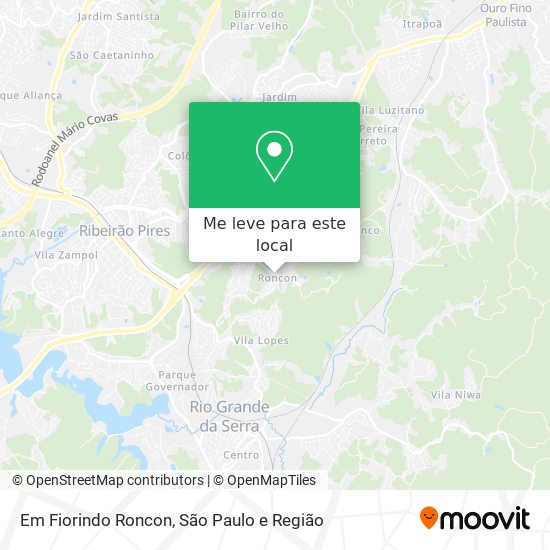 Em Fiorindo Roncon mapa