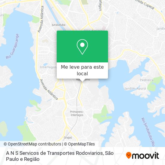A N S Servicos de Transportes Rodoviarios mapa