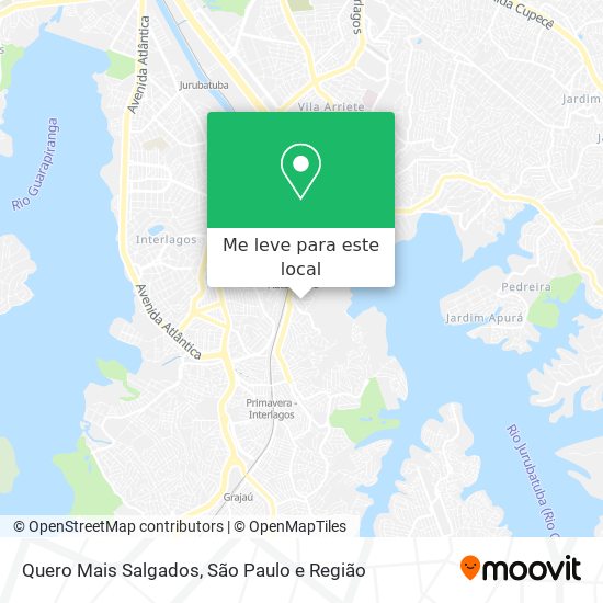 Quero Mais Salgados mapa