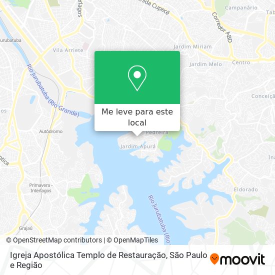 Igreja Apostólica Templo de Restauração mapa