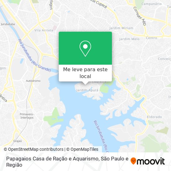 Papagaios Casa de Ração e Aquarismo mapa