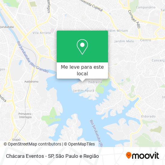 Chácara Eventos - SP mapa