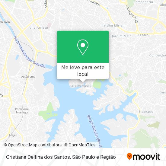 Cristiane Delfina dos Santos mapa