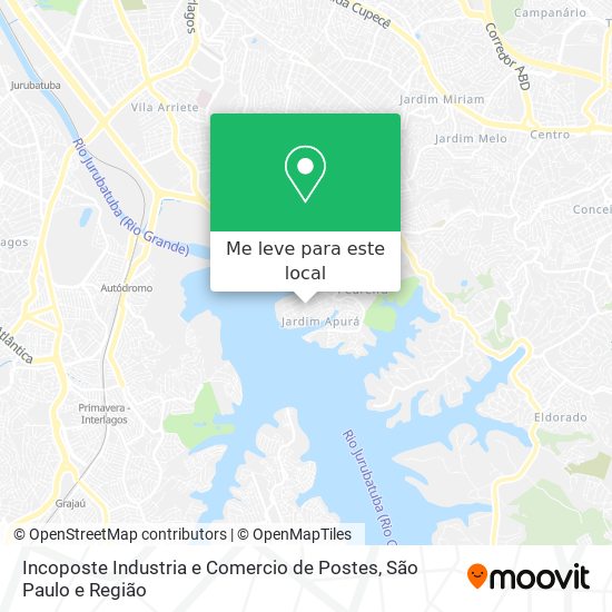 Incoposte Industria e Comercio de Postes mapa