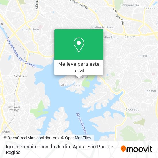 Igreja Presbiteriana do Jardim Apura mapa