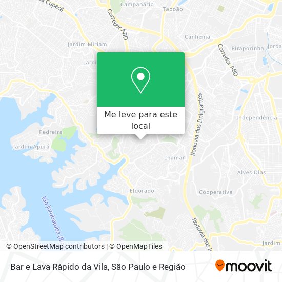 Bar e Lava Rápido da Vila mapa