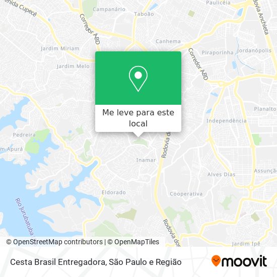 Cesta Brasil Entregadora mapa