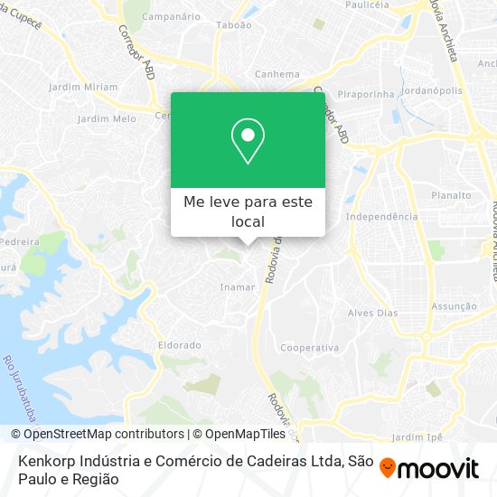 Kenkorp Indústria e Comércio de Cadeiras Ltda mapa