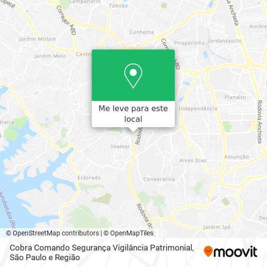 Cobra Comando Segurança Vigilância Patrimonial mapa