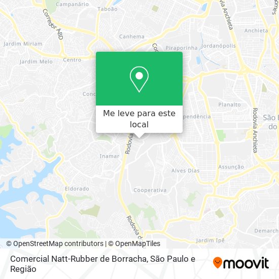 Comercial Natt-Rubber de Borracha mapa