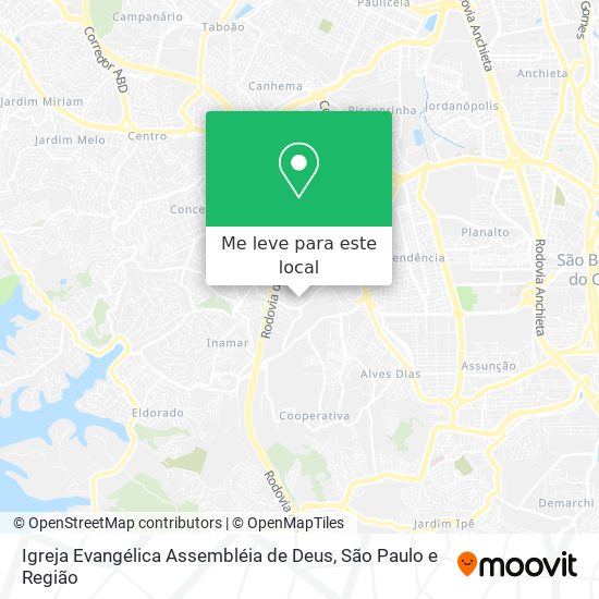 Igreja Evangélica Assembléia de Deus mapa