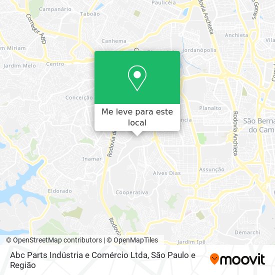 Abc Parts Indústria e Comércio Ltda mapa