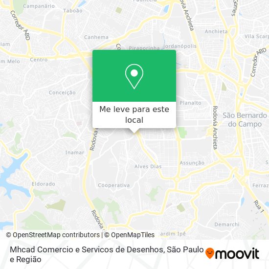 Mhcad Comercio e Servicos de Desenhos mapa