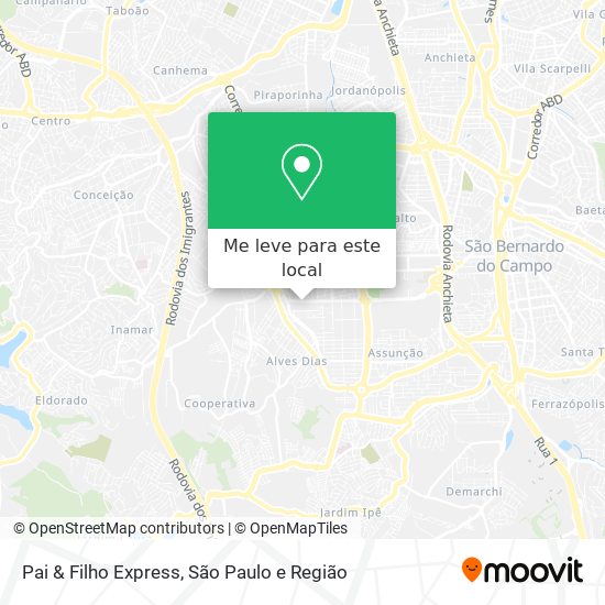 Pai & Filho Express mapa