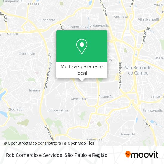 Rcb Comercio e Servicos mapa