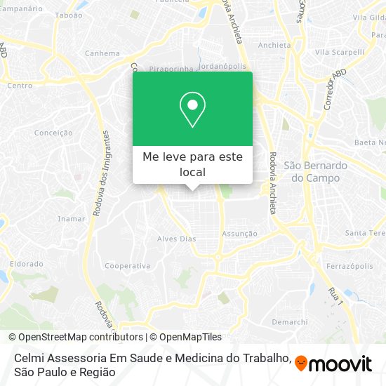 Celmi Assessoria Em Saude e Medicina do Trabalho mapa