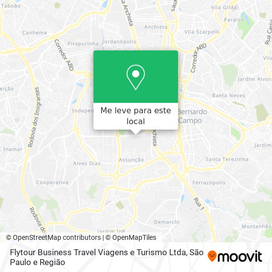 Flytour Business Travel Viagens e Turismo Ltda mapa