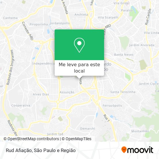 Rud Afiação mapa