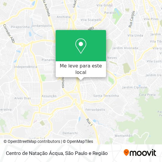 Centro de Natação Ácqua mapa