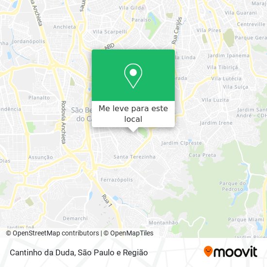 Cantinho da Duda mapa