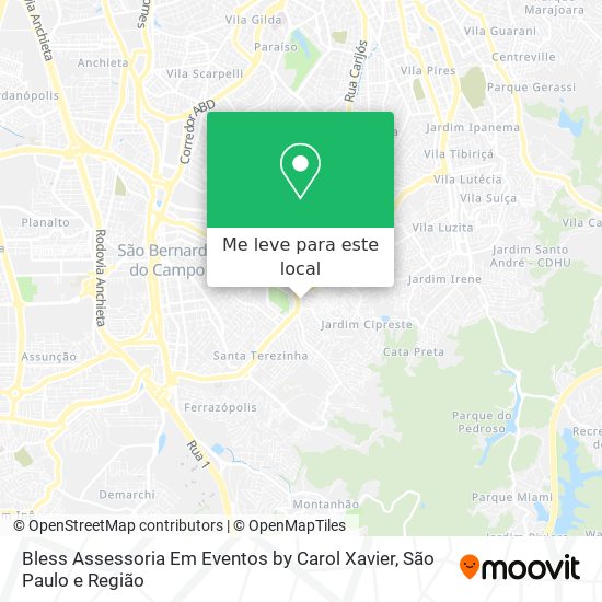 Bless Assessoria Em Eventos by Carol Xavier mapa