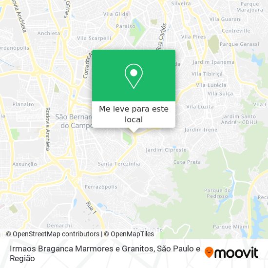 Irmaos Braganca Marmores e Granitos mapa