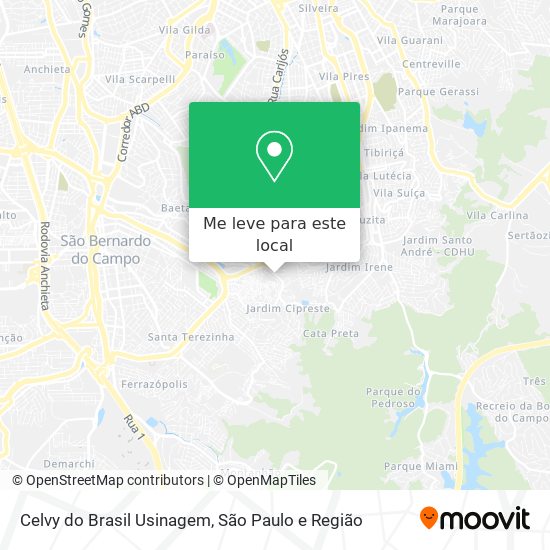Celvy do Brasil Usinagem mapa