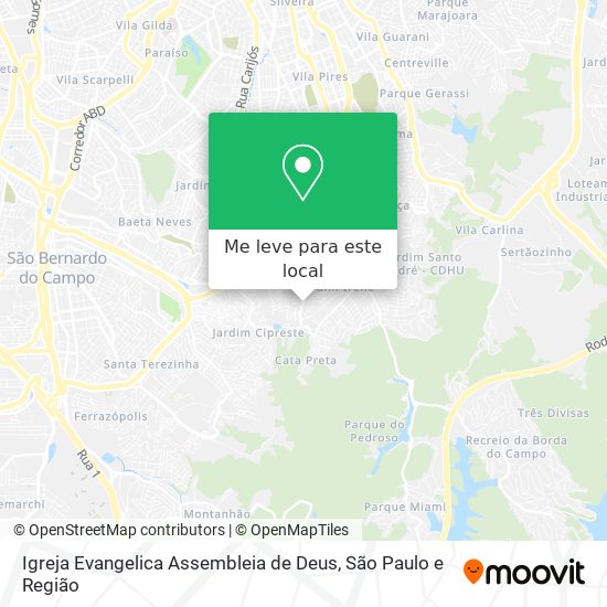 Igreja Evangelica Assembleia de Deus mapa