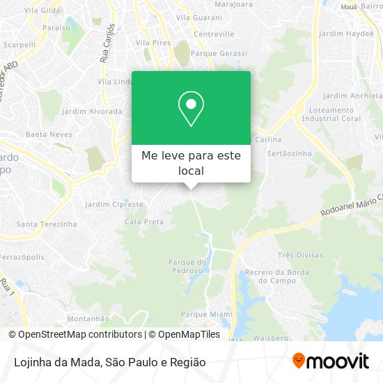 Lojinha da Mada mapa