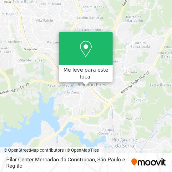 Pilar Center Mercadao da Construcao mapa