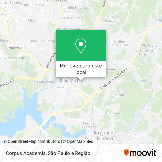 Corpus Academia mapa