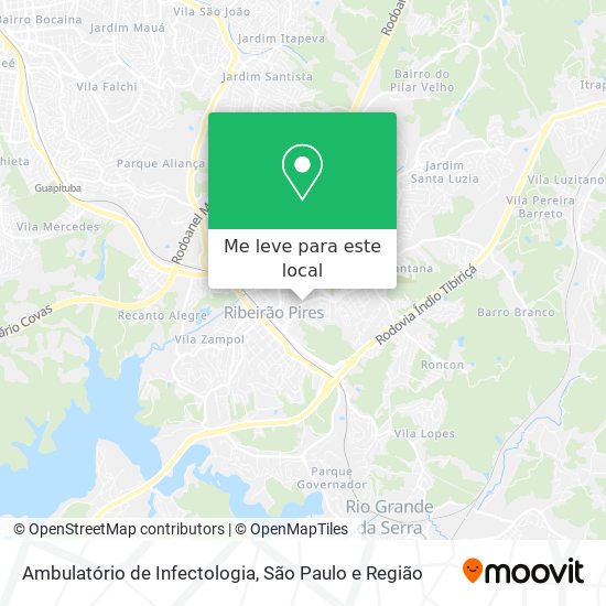 Ambulatório de Infectologia mapa
