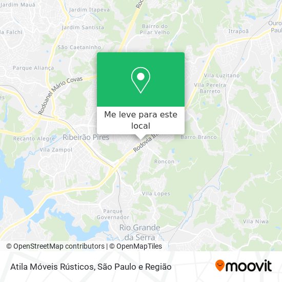Atila Móveis Rústicos mapa