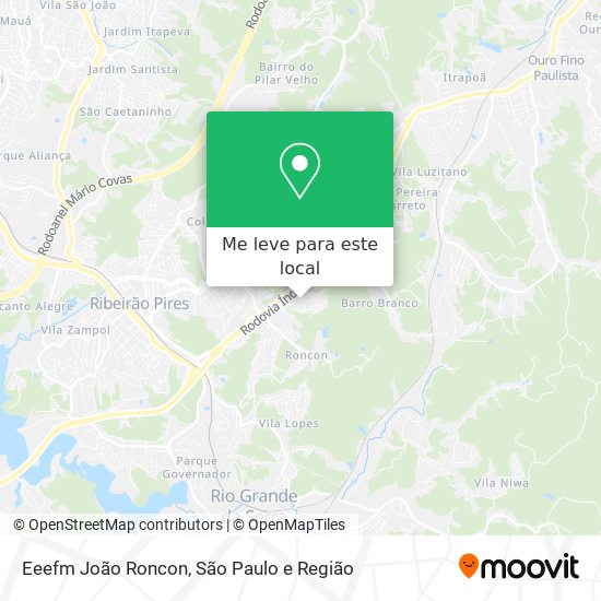 Eeefm João Roncon mapa