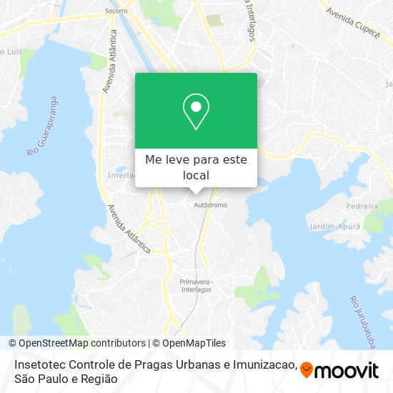 Insetotec Controle de Pragas Urbanas e Imunizacao mapa