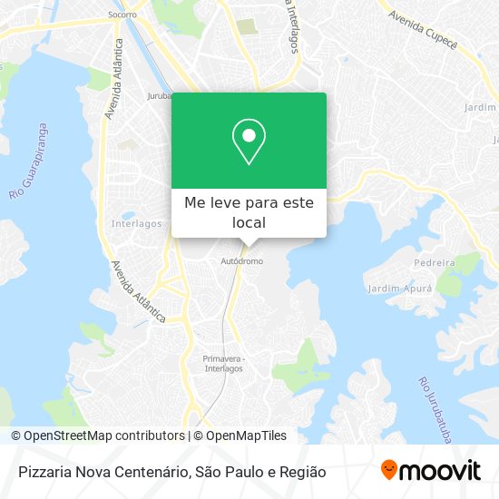 Pizzaria Nova Centenário mapa