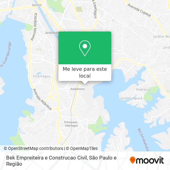 Bek Empreiteira e Construcao Civil mapa