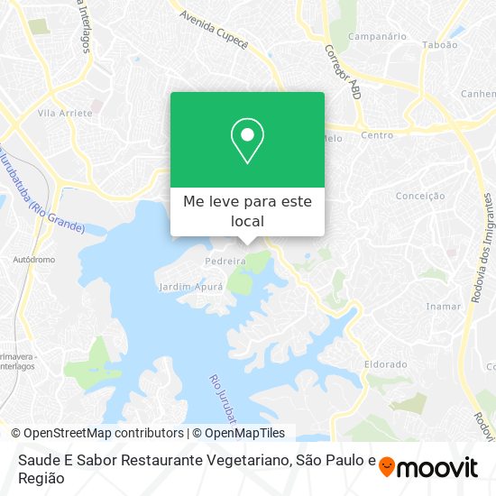 Saude E Sabor Restaurante Vegetariano mapa