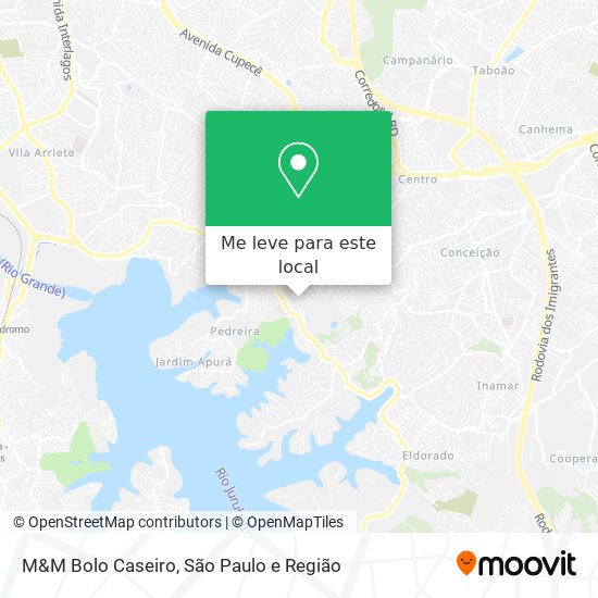 M&M Bolo Caseiro mapa