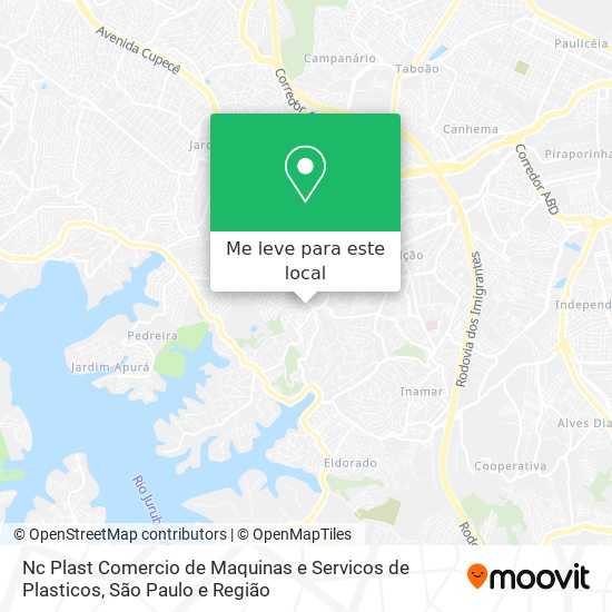 Nc Plast Comercio de Maquinas e Servicos de Plasticos mapa