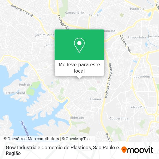 Gow Industria e Comercio de Plasticos mapa