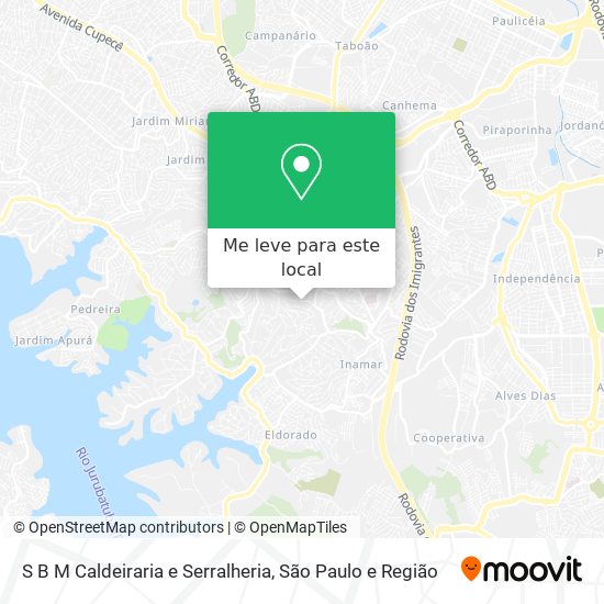 S B M Caldeiraria e Serralheria mapa