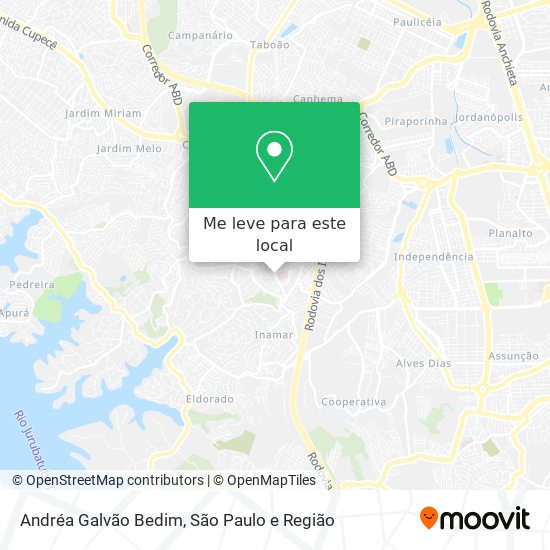 Andréa Galvão Bedim mapa