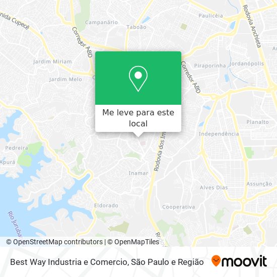 Best Way Industria e Comercio mapa