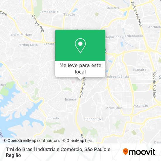Tmi do Brasil Indústria e Comércio mapa