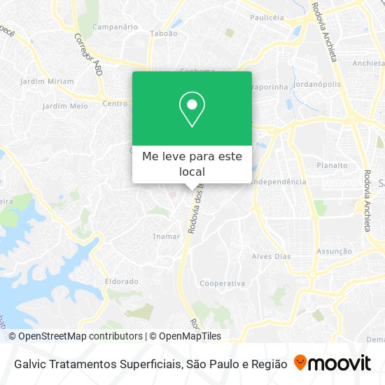 Galvic Tratamentos Superficiais mapa
