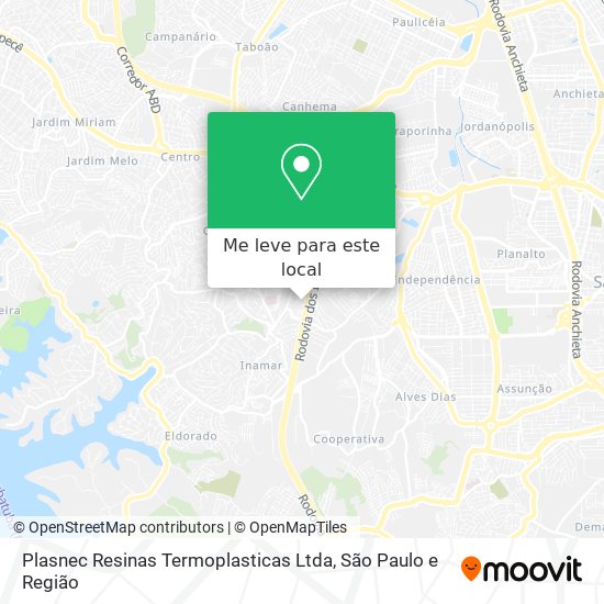 Plasnec Resinas Termoplasticas Ltda mapa