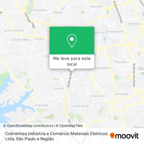 Cobremisa Indústria e Comércio Materiais Eletricos Ltda mapa